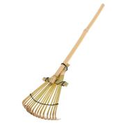 AKOOSY Râteau de Jardin Bambou Léger pour Nivellement du Sable Outil de Paysage Polyvalent pour Pelouses Parcs et Cours Design Japonais