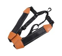 AKOOSY Sangle Saxophone Rembourrée Harnais Double Épaule Ajustable pour Alto Ténor Soprano et Baryton Soulage la Pression Du Cou Noir