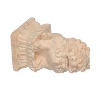 AKOOSY Sculpture Bois Lion Décorative Tête de Colonne Sculptée Motif Européen pour Balustrades Escalier Résistante Aux Intempéries et Facile à Installer