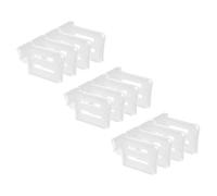 AKOOSY Séparateurs Réglables Blanc en Plastique 12 Pièces Facile à Installer Organiseurs pour Tiroirs et Compartiments Cuisine pour Porte Latérale de Réfrigérateur