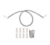 AKOOSY Serpentin Chauffant en Nickel-chrome pour Four Électrique, Argenté | Résistance Réglable, Base Renforcée, Chauffe Homogène, pour Remise en Service Rapide des Appareils