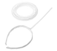 AKOOSY Serrage-Tête Ange Blanc en Tissu Léger Halo Divin pour Femmes - Accessoire de Costume Cupidon Polyvalent pour Cosplay Fêtes de Saint-Valentin Mariages et Halloween