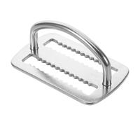 AKOOSY Serrated Stainless Steel Scuba Weight Belt Keeper with Welded D-Ring Webbing Retainer Clip for Diving Gear Antislip Design for Secure Attachment in Spearfishing and Snorkeling