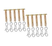 AKOOSY Set de Goupilles de Cisaillement Acier Inoxydable pour Souffleuse à Neige Kit de Robustes et Résistantes à Usure Accessoires de Remplacement Durables pour Protection Machine