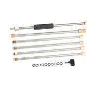 AKOOSY Set Rallonge pour Nettoyeur Haute Pression avec Buse et Raccord Rallonge de Lance pour Lavage Voiture Compatible Nettoyeurs Haute Pression Nettoyage Sol Clôture et Toiture