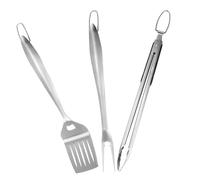 AKOOSY Set Ustensiles Barbecue Acier Inoxydable avec Pelle de Cuisson Fourchette et Pince Accessoires Pratiques et Portables pour Grillades Extérieur Camping et