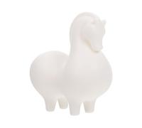 AKOOSY Statuette pour Décoration en Céramique Blanche Cheval