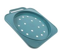 AKOOSY Support Bouteille de Gaz Propane avec Base à roulettes et Poignée, Construction Robuste en PP pour Rangement Pratique Cuisine, Chariot Mobile Bleu Facile à Déplacer