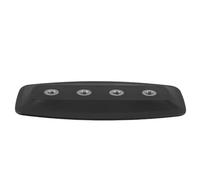 AKOOSY Support de Fixation Réglable en PVC Noir pour Repose-Pieds de Bateau Gonflable, Installation Rapide et Résistance à l'usure Extérieure, Kit 4 Trous pour Canot Pneumatique