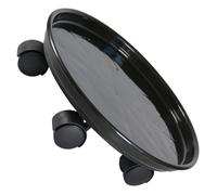 AKOOSY Support de Pot de Fleurs à roulettes avec Plateau Récupérateur Eau Étagère Mobile Stable pour Pots Intérieurs et Extérieurs Accessoire Jardinage Pratique et