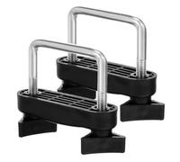 AKOOSY Support de Toit en Métal et Plastique 2pcs Surface Antidérapante et Installation Rapide pour Accessoires de Barres de Toit de Voiture