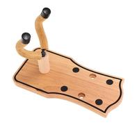 AKOOSY Support Mural Guitare Bois Massif Support Mural pour Basse Acoustique Électrique et Ukulélé Crochet Stable pour Instruments à Cordes Montage Facile pour Studio Maison