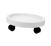 AKOOSY Support pour Pot de Fleurs Rond avec Roues Plateau Mobile Renforcé Plastique pour Plantes Dintérieur et Extérieur Chariot Pratique pour Jardinière Lourde et Protection