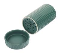 AKOOSY Support pour ustensiles de cuisine en céramique vert égouttoir pratique pour couverts Porte-cuillères et fourchettes Accessoire compact pour l'organisation de la maison