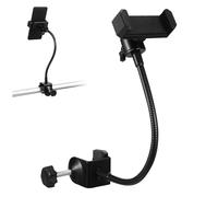 AKOOSY Support Téléphone Portable pour Micro avec Pince Métallique Ajustable Flexible sur Trépied Compatible Smartphones et Installation Rapide et Maintien Sécurisé