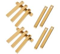 AKOOSY Supports de Gravure en Acier Inoxydable 10 Pcs Doré 40x5x5 Mm pour Fabrication de Bracelets, Pendentifs et Porte-clés, Accessoires Légers Polyvalents pour Création Bijoux