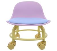AKOOSY Tabouret Roulant à Dossier en Plastique pour Garçons et Filles | Usage Maison et Salon, Mobilité Silencieuse, Entretien Facile, Surface Imperméable et Résistante aux Taches