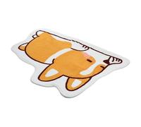 AKOOSY Tapis de Sol Antidérapant Cartoon Orange en Fibre Polyester