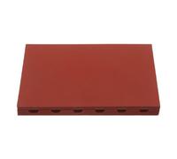 AKOOSY Tapis en Silicone Résistant à Chaleur pour Stylo Sublimation Rouge | Épaisseur 5mm, Surface Antidérapante Dense, Bord Renforcé, Placement Stable et Pression Régulière