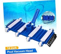 AKOOSY Tête de Nettoyage D'aspirateur de Piscine 36 Cm Brosse Intégrée, Accessoire Compatible Perche Télescopique, Équipement Manuel pour Entretien du Bassin