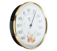 AKOOSY Thermomètre Intérieur/Extérieur Compact à Capteur Avancé Moniteur de Température Ambiante pour Maison Restaurant Pharmacie et Entrepôt Design Fleur Lecture Facile