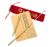 AKOOSY Tiges De Détection D’énergie Et Bâtons De Recherche D’Eau Télescopiques en Acier Inoxydable Et Laiton, Usage Géobiologie Et Feng Shui, Lot 4 Pièces Paquet De Rangement Et Guide D’Utilisation