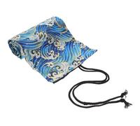 AKOOSY Trousse à Crayons Enroulable 24 Trous en Coton-Lin Imprimé Japonerie Grand Organiseur de Stylos Portable Pochette Légère pour Fournitures Scolaires et Dessin