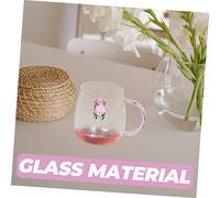 AKOOSY Verre à Vin Forme de Cœur Portable avec Ange Décoratif Tasse à Boisson pour Couples Cadeau de Saint Valentin