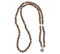 AKOOSY Vintage Perles de Pendentif Lotus et Bracelet Élastique Accessoire de Mode