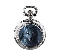 Akopiuto Nouveau Mode Loup Quartz Montre de Poche Pendentif Collier Hommes Montre Femmes Montre 15