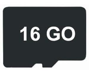 AKOR - Carte mémoire Micro SD 16GO pour Appareil-Photo, téléphone, projecteur, etc. - Noire -
