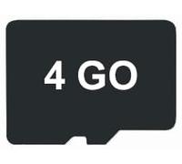 AKOR - Carte mémoire Micro SD 4GO pour Appareil-Photo, téléphone, projecteur, etc. - Noire -