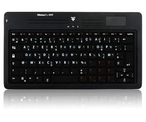 AKOR MINIMAX - Clavier sans-Fil avec touchpad Français-hébreu pour Android, Windows et Mac.