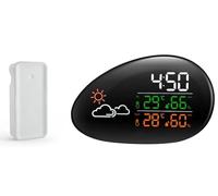 Station météo design avec capteur intérieur et extérieur. Fonction réveil., AKOR