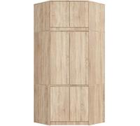 AKORD Armoire d'angle avec extension S100 - Chêne Sonoma - 100 cm - 6 portes - 100 x 50 x 235 cm