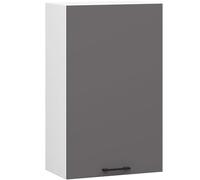 AKORD | Armoire de Cuisine Suspendue - Oliwia W50 H720 | Armoire à 1 Porte de Rangement | 50 x 30 x 72 cm | Blanc & Gris Graphite