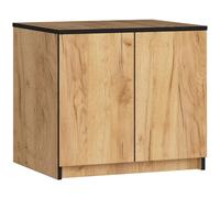 AKORD Armoire de Rangement Extension | Augmente la Capacité de la Penderie | L60 x H55 P51 cm | 2 étagères | Facile à Monter | Petite Augmentation de Armoir a Vetement | Chêne Artisanal