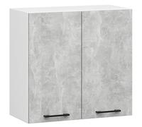 AKORD | Armoires de Cuisine Olive | Spacieux | Robuste | pour Tout Design | pour Une Petite Cuisine | pour Une kitchenette | dans Le Cadre d'un Ensemble | Blanc | Béton
