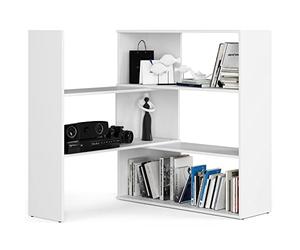 AKORD Bibliotheque Angle | Meuble d'angle Salon Rangement | Étagère d'angle | Armoire avec Etagere a Livre | Design Élégant | pour Salon Chambre à Coucher Bureau | L173 x H109 x P30 cm