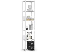 AKORD | Bibliothèque Loft 40 cm | Moderne | Elégante | Pratique | 6 étagères | pour différentes pièces | pour Les Petits espaces | Facile à Monter | Garantie 24 Mois.
