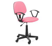 AKORD | Chaise Bureau pour Enfants FD-3 | Siège Réglable en Hauteur | Fauteuil avec Accoudoirs | Office Chair | Pivotant | Charge Maximale: 100 kg | Rose