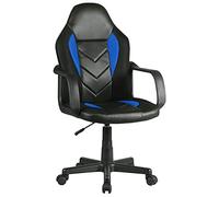 AKORD | Chaise Gaming Ergonomique pour Enfants F4G FG-C18 | Siège Réglable en Hauteur | Fauteuil avec Accoudoirs | Gaming Chair | Pivotant | Charge Maximale: 110 kg | Bleu