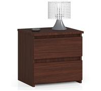 AKORD | Commode à 2 tiroirs - Armoire multi-usages - Bureau d'angle - Pour la maison - Montage facile - 40 x 40 x 35 cm - Wengé