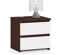 AKORD Commode avec 2 Tiroirs | L40 x H40 x P35 cm | Petit Meuble de Rangement | Commode Salon Coucher Enfant Adulte | La Tablet de Nuit | Chiffonier Petite Commode Chambre