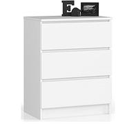 Commode k60 blanche 60 cm 3 tiroirs façade blanche 60x40x77 cm