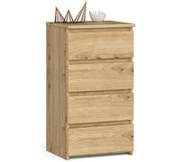 AKORD | Commode | Tiroirs | Tiroirs à roulettes | Fonctionnel | Idéal en Set | Robuste | Design Universe l Chêne Artisanal