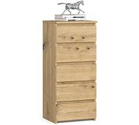 AKORD | Commode | Tiroirs | Tiroirs roulants | Fonctionnel | Idéal en Set | Robuste | Design Universe l Chêne Artisanal