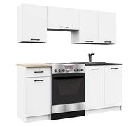 AKORD | KüchenmöbelSet 1.8m | Küche Komplett | Kitchen Cabinet Set | Küchenschränke | Standschränke | Hängeschränke | Schubladen | Untertischschrank | Weiß