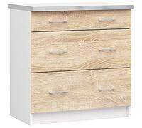 AKORD Meuble de Cuisine | Fonctionnelle | Durable | Design Moderne | pour Grandes et Petites Cuisines | Facile d'entretien | Küchenzeile mit Arbeitsplatte 82x80 cm