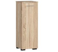Armoire salle de bains FIN Chêne Sonoma 30 cm 1 porte façade Chêne Sonoma 2 étagères 30x30x85 cm